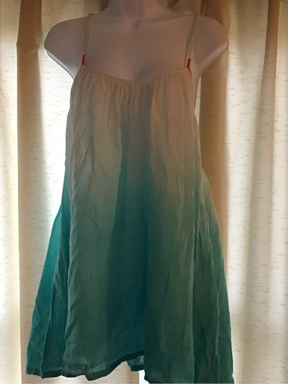 Roxy Ombre Cream to Teal Tank top